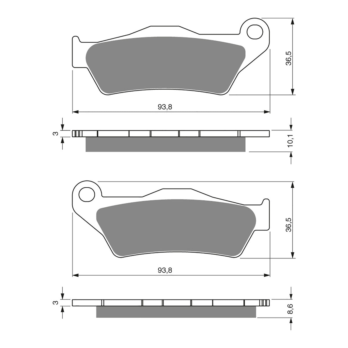 GOLDfren Brake Pads Sintered Sports GF292 - S3 ( PH323 )