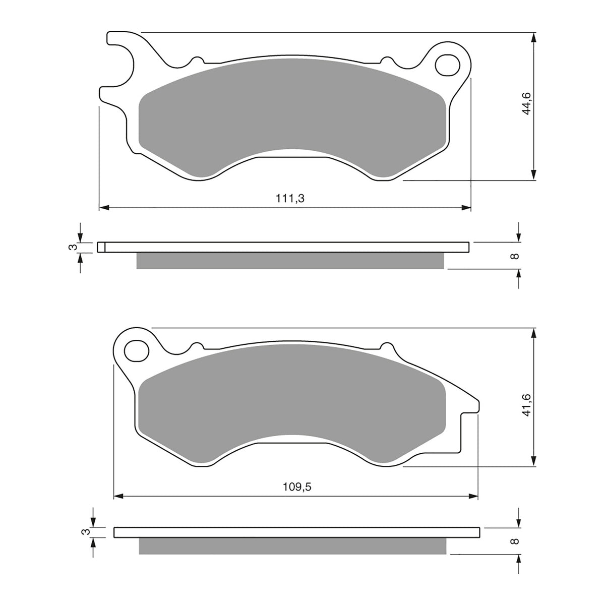 GOLDfren Brake Pads GF299 - S3