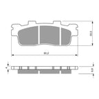 GOLDfren Brake Pads GF302 - S3