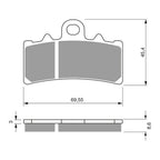 GOLDfren Brake Pads Sintered Sports GF305 - S3 ( PH439 )