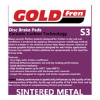 GOLDfren Brake Pads Sintered Sports GF305 - S3 ( PH439 )