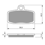 GOLDfren Brake Pads Off-Road Racing GF307 - K5 ( PR446 )