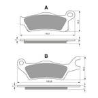 GOLDfren Brake Pads Off-Road Racing GF309 - K5 ( PR451 )