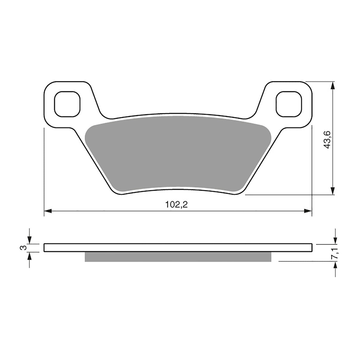 GOLDfren Brake Pads Off-Road Racing GF314 - K5