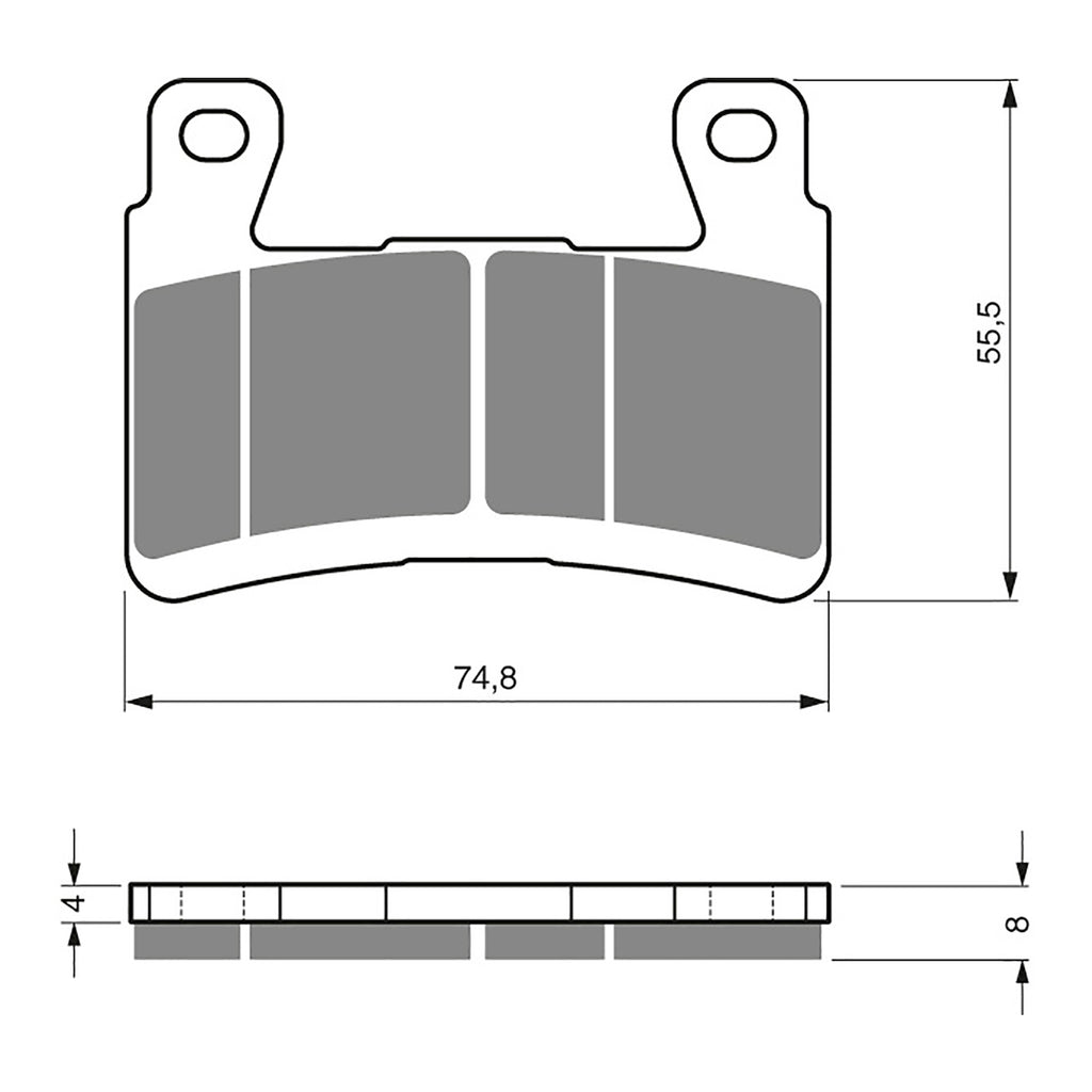 GOLDfren Brake Pads Sintered Sports GF324 - S3 ( PH273 )