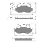 GOLDfren Brake Pads Sintered Sports GF334 - S3