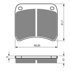GOLDfren Brake Pads GF365 - S3