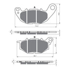 GOLDfren Brake Pads GF369 - GP5 - Indent