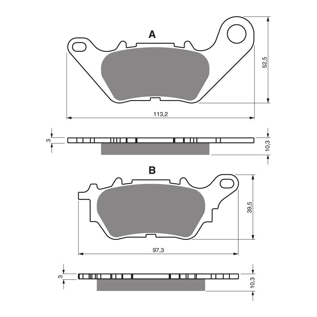 GOLDfren Brake Pads Sintered Sports GF370 - S3 ( P488 )