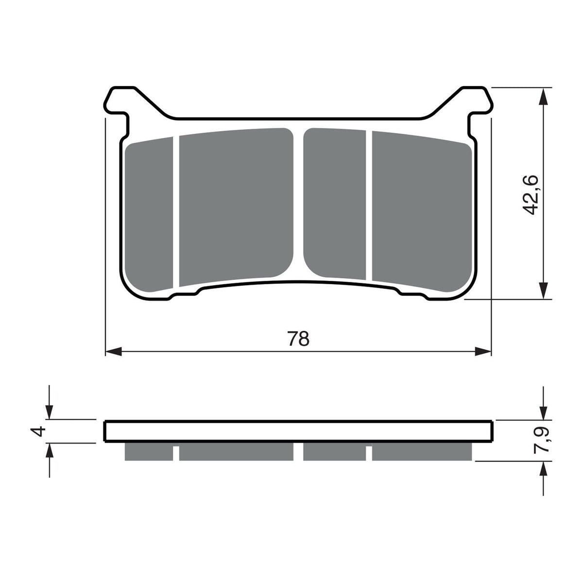 GOLDfren Brake Pads GF386 - S33