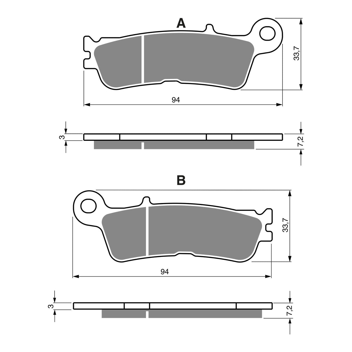 GOLDfren Brake Pads GF403 - K5