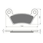 GOLDfren Brake Pads Sintered Sports GF407 - S3