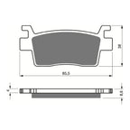GOLDfren Brake Pads Off-Road Racing GF411 - K5