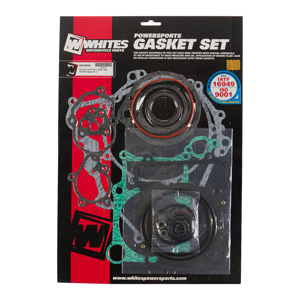 WMP Gasket Set Complete Yamaha YFM450 Kodiak '03-'14
