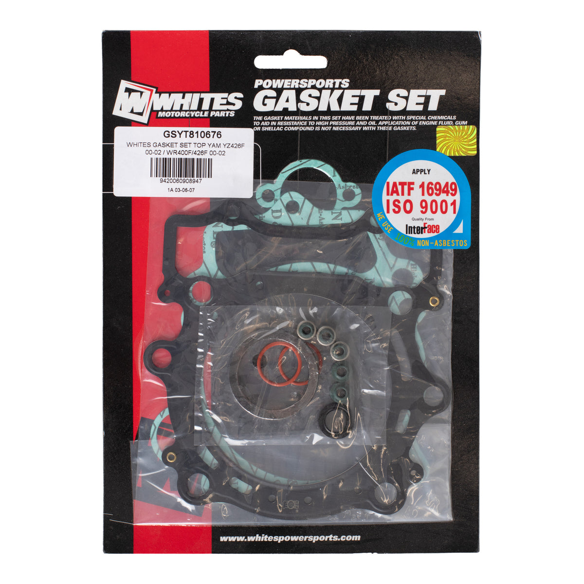 WMP Gasket Set - Top Yamaha YZ426F '00-'02 / WR400F/426F '00-'02