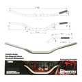 WMP Handlebar Taper AL6061 Silver CR High 1 1/8 (28.6mm)