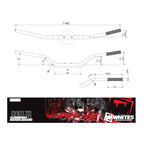 WMP Handlebar Taper AL6061 Silver CR125/CRF250/450 KX250/450