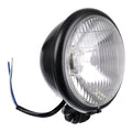WMP Headlight Bates 5 3/4 Bottom Mount H4 60/55W Black