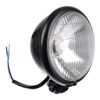 WMP Headlight Bates 5 3/4 Bottom Mount H4 60/55W Black