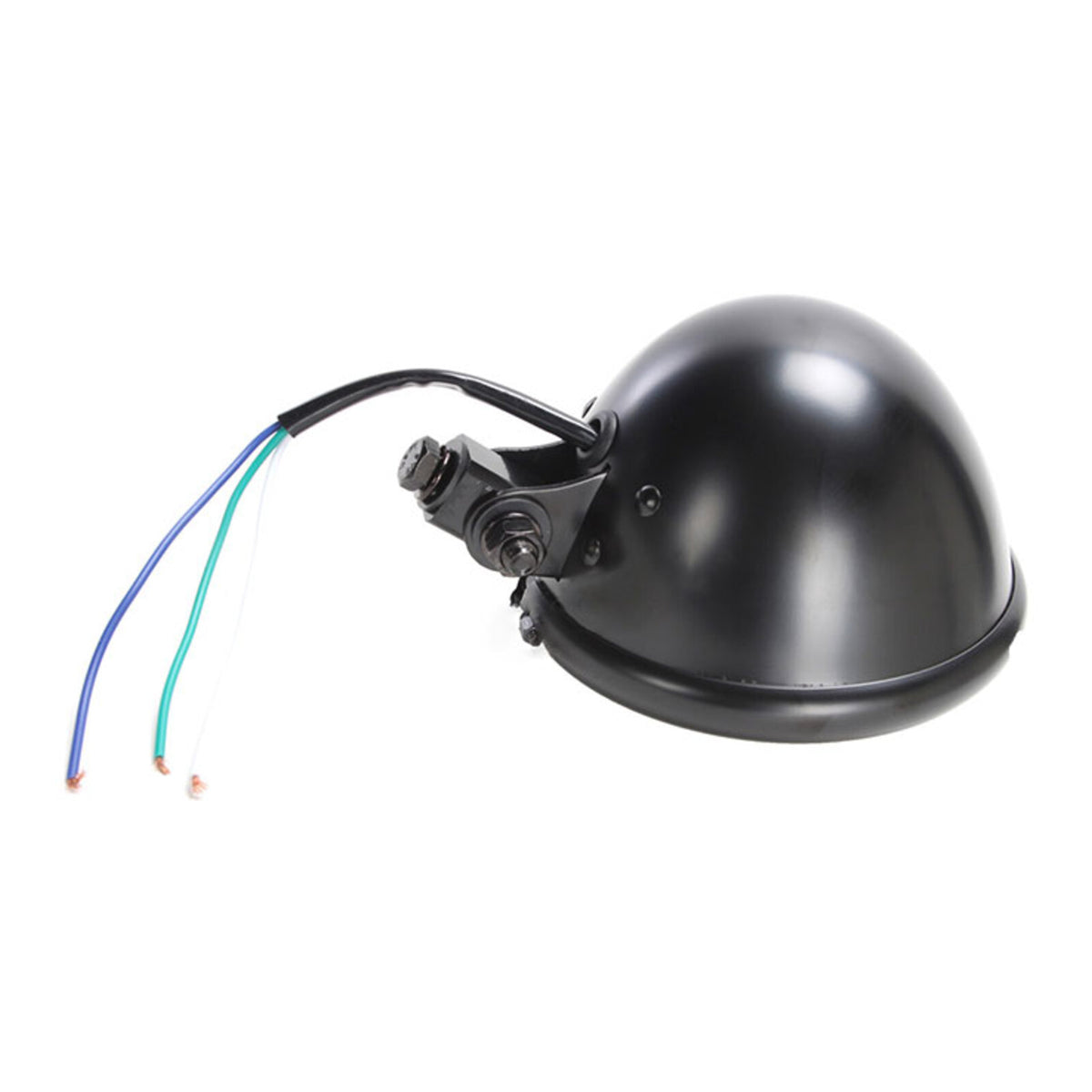 WMP Headlight Bates 5 3/4 Bottom Mount H4 60/55W Black