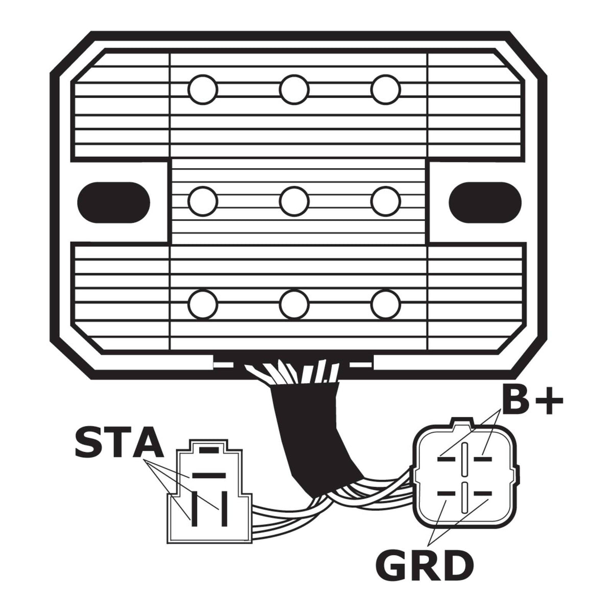 J&N Regulator Rectifier (230-58062) (AHRASU6018)