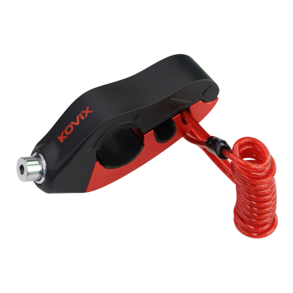 Kovix Alarmed Handlebar Lock KHL Series - Red