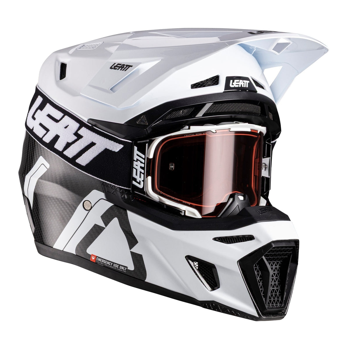 Leatt 9.5 Helmet Kit - Carbon / White