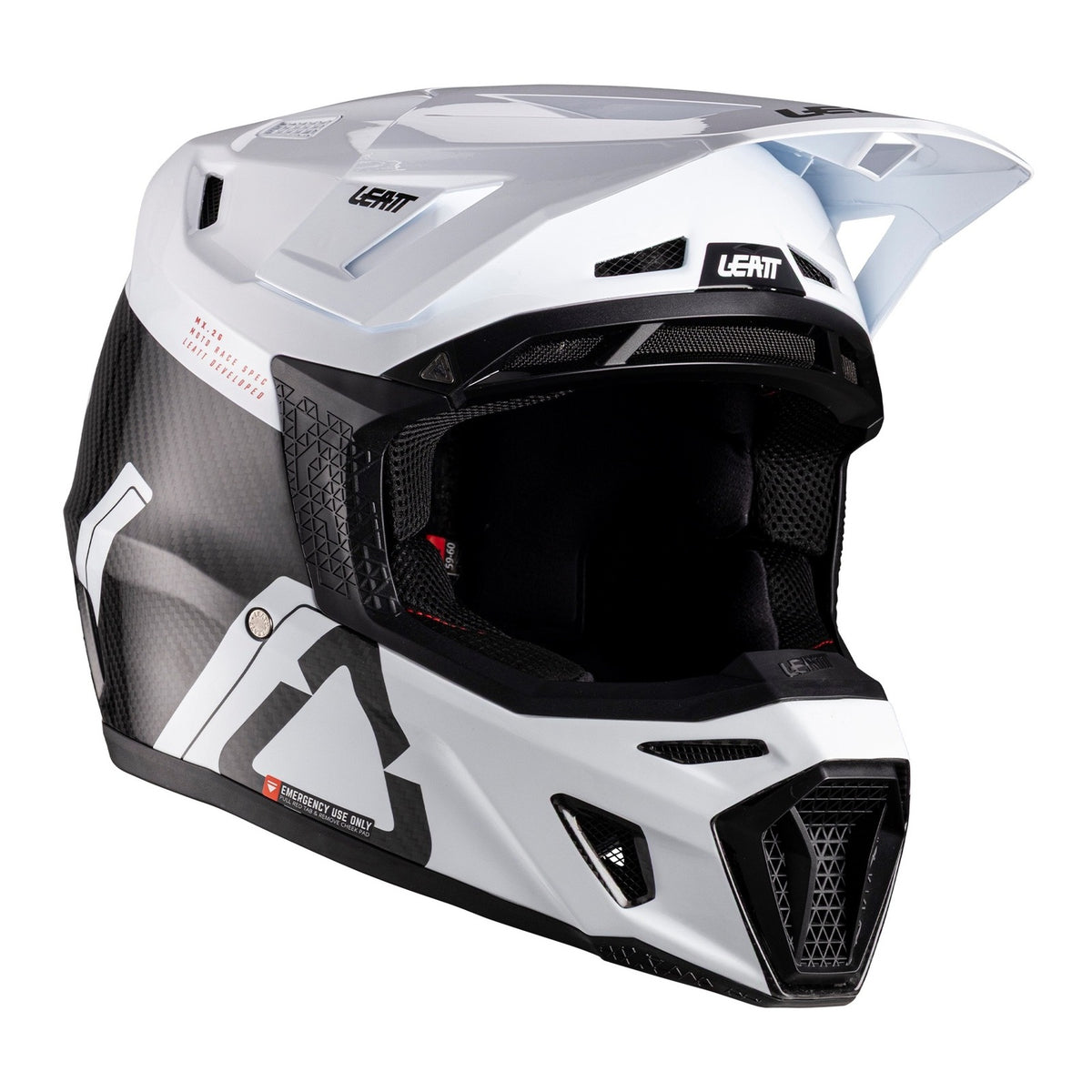 Leatt 9.5 Helmet Kit - Carbon / White
