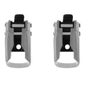 Leatt 5.5 Buckle - Metal / Grey / Iron (Pair)