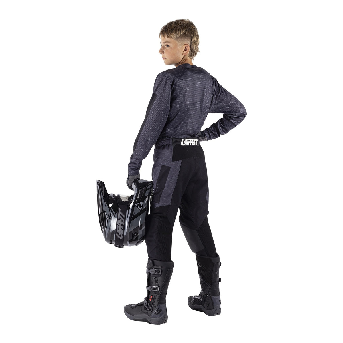 Leatt 3.5 Junior Ride Kit - Stealth Black / Grey