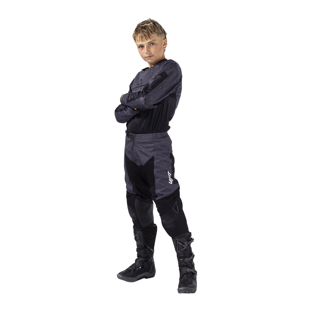 Leatt 3.5 Junior Ride Kit - Stealth Black / Grey
