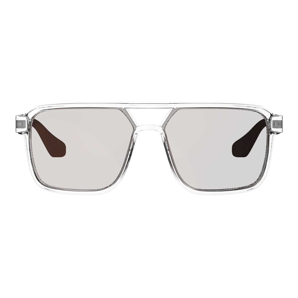 Leatt TheViz Sunglasses Pyrenees - Clear/Silver Polarized Silver 20 VLT