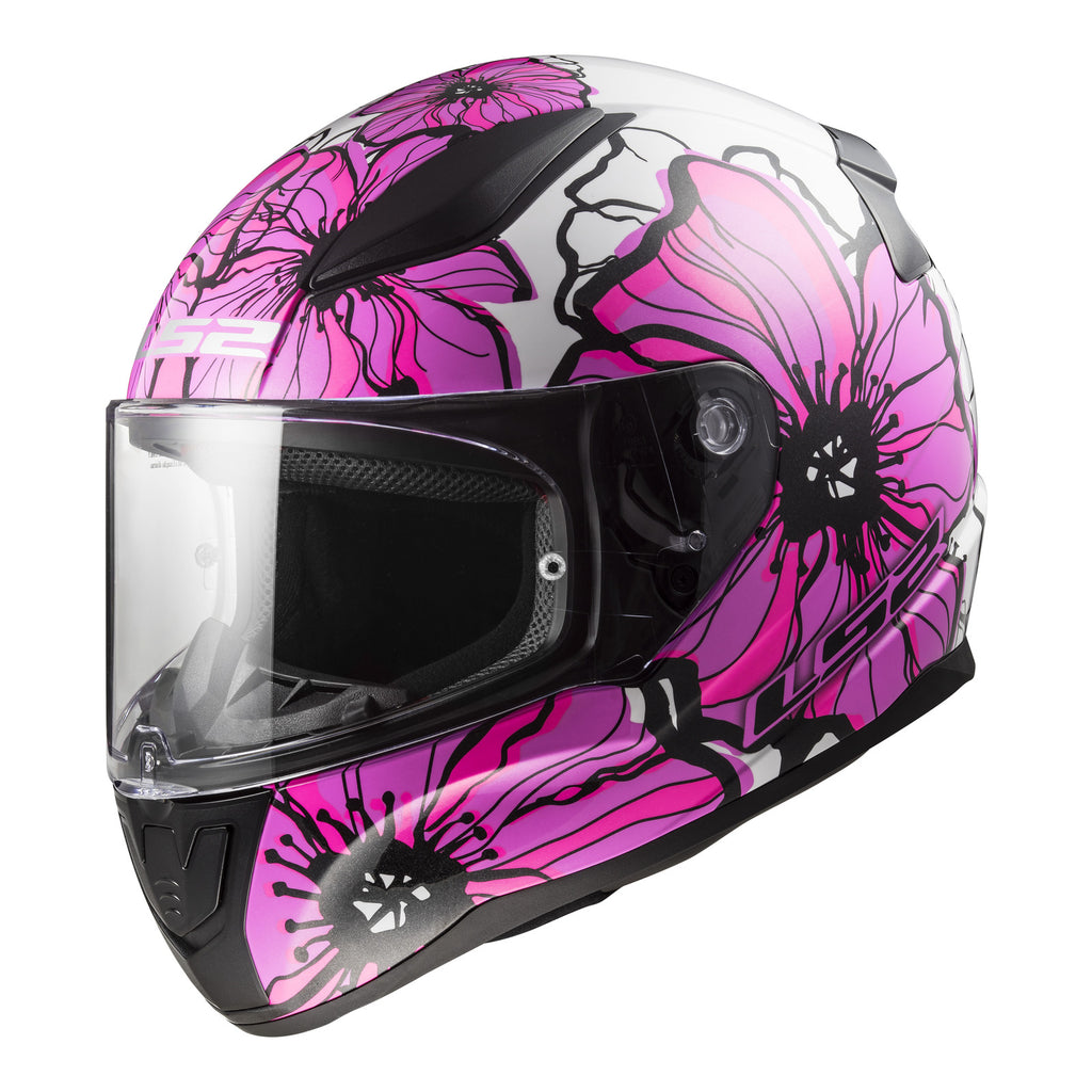 LS2 FF353 Rapid II Helmet - Poppies Pink 06
