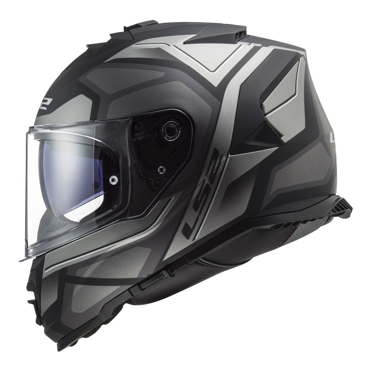 LS2 FF800 Storm II Faster Helmets - Matte Titanium 06