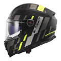 LS2 FF811 Vector II Tron Helmet - Matte Black / Hi-Vis Yellow