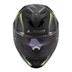 LS2 FF818 Storm III Dynamo Helmet - Black / Hi-Vis Yellow