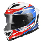 LS2 FF818 Storm III Komai Helmet - Whites / Blue / Red
