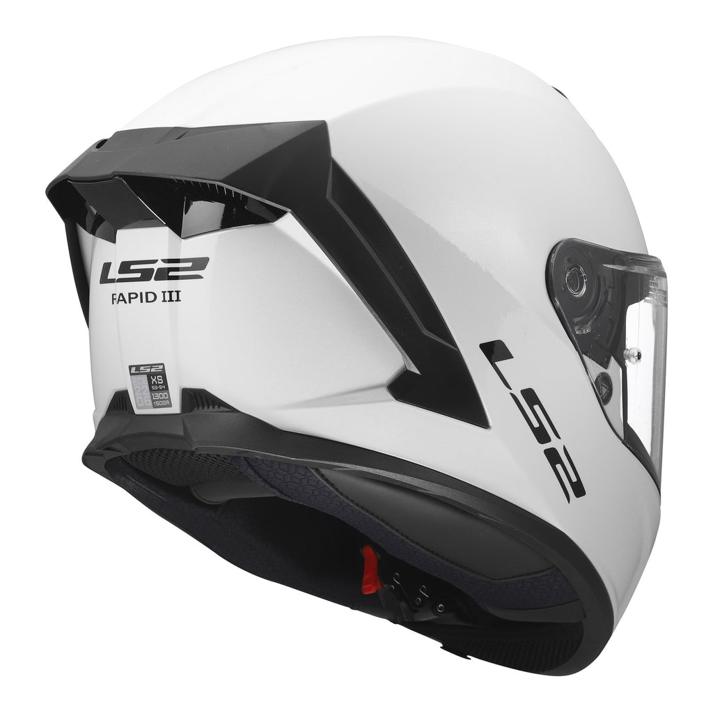 LS2 FF820 Rapid III Solid Helmet - Gloss White