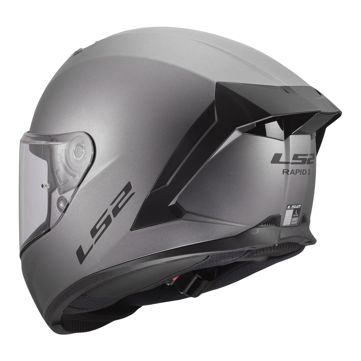 LS2 FF820 Rapid III Solid Helmet - Matte Titanium