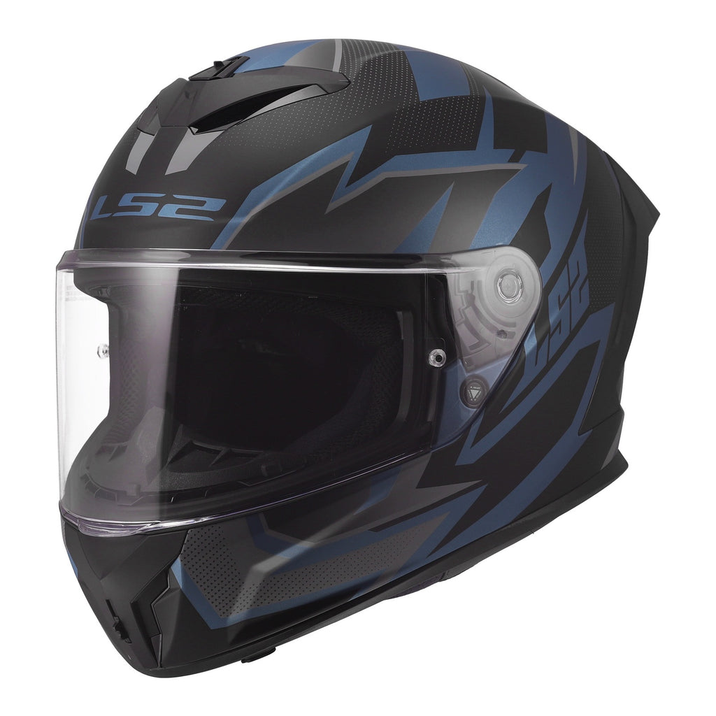 LS2 FF820 Rapid III Xtrem Helmet - Black / Blue Petrol