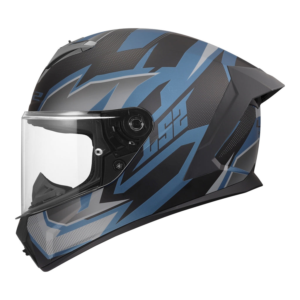 LS2 FF820 Rapid III Xtrem Helmet - Black / Blue Petrol