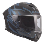 LS2 FF820 Rapid III Xtrem Helmet - Black / Blue Petrol