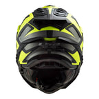 LS2 MX701 Explorer Alter Helmet - Matte Black / Hi-Vis Yellow 06