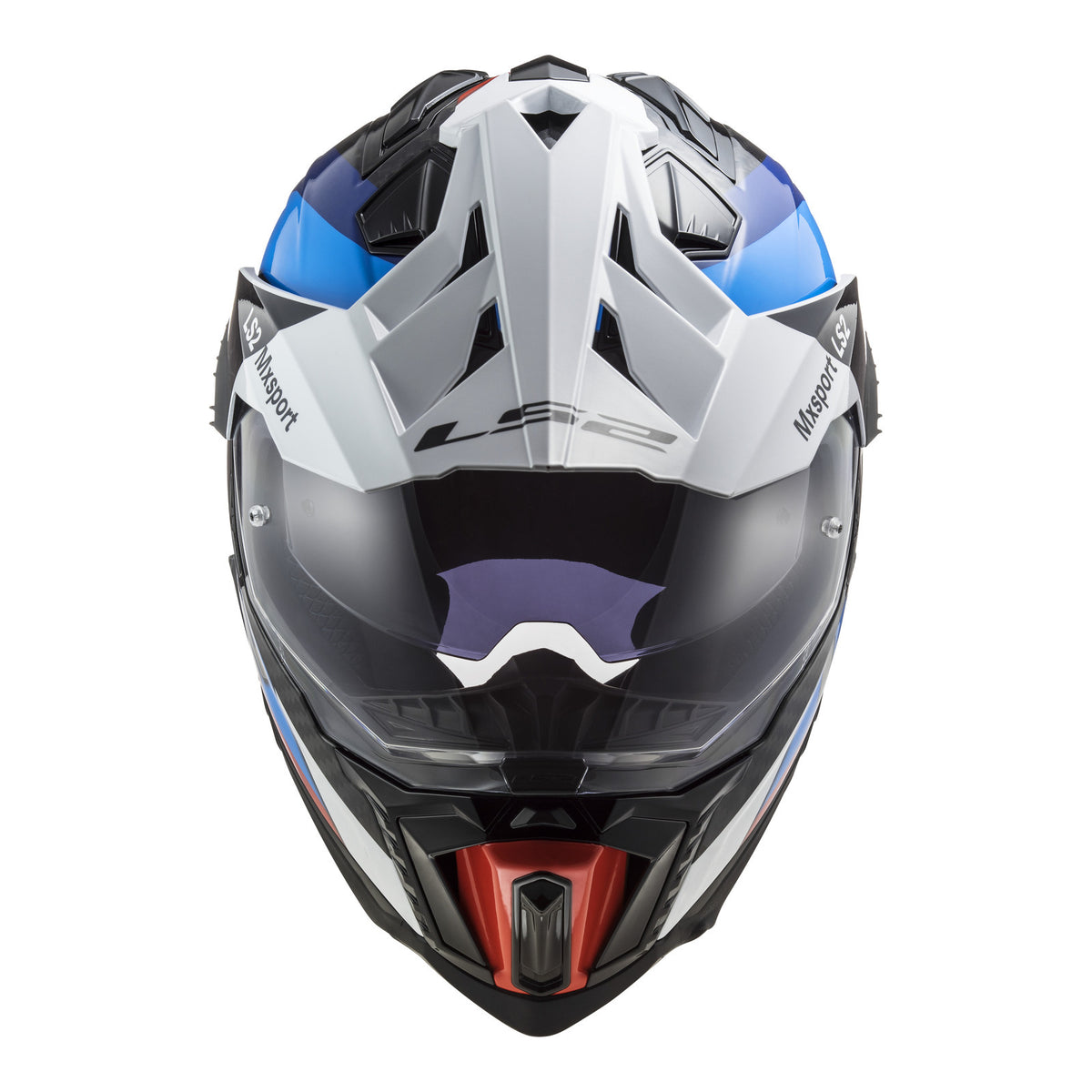 LS2 MX701 Explorer Carbon Frontier Helmet - Black / Blue