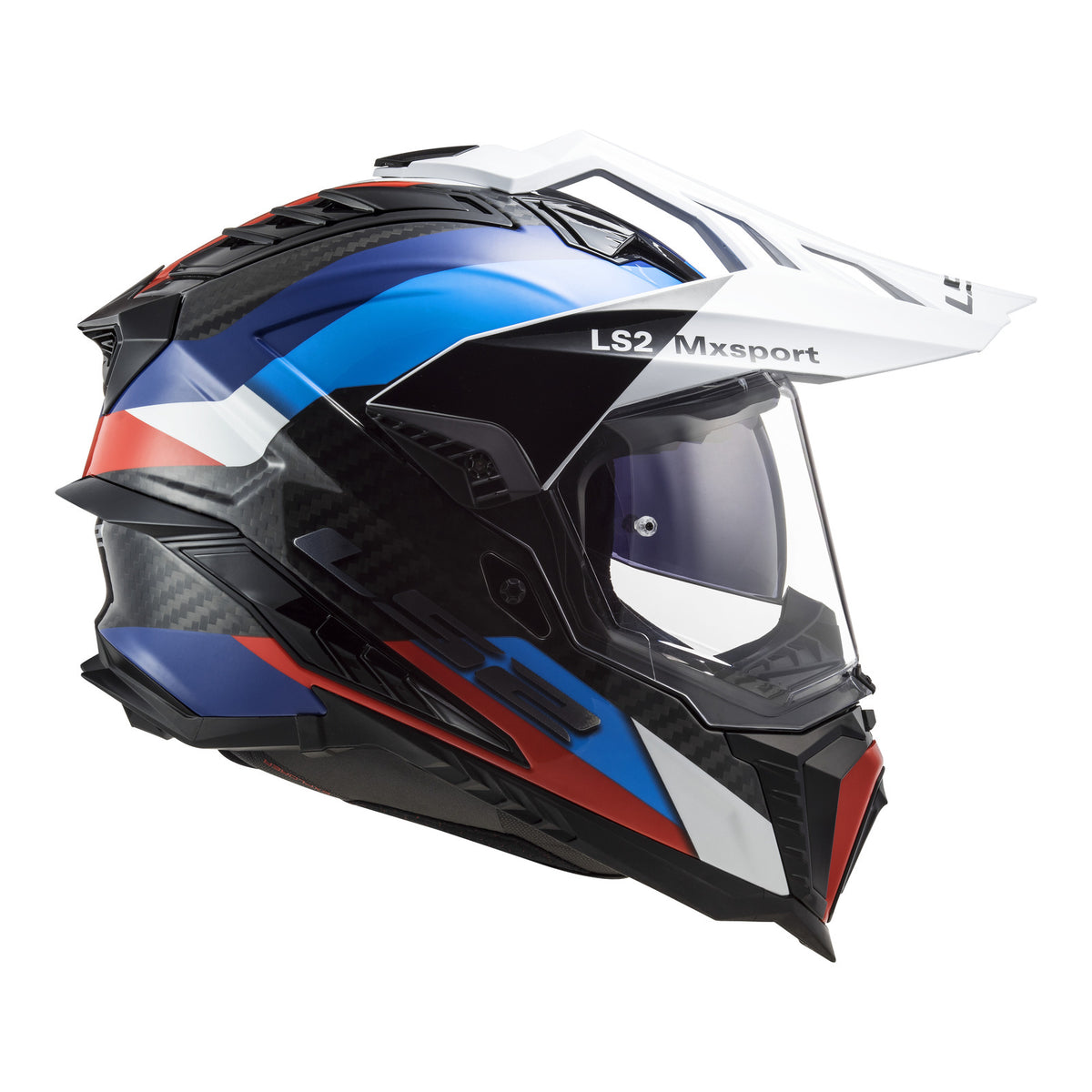 LS2 MX701 Explorer Carbon Frontier Helmet - Black / Blue