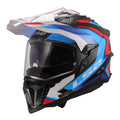 LS2 MX701 Explorer Carbon Frontier II Helmet - White / Blue / Red