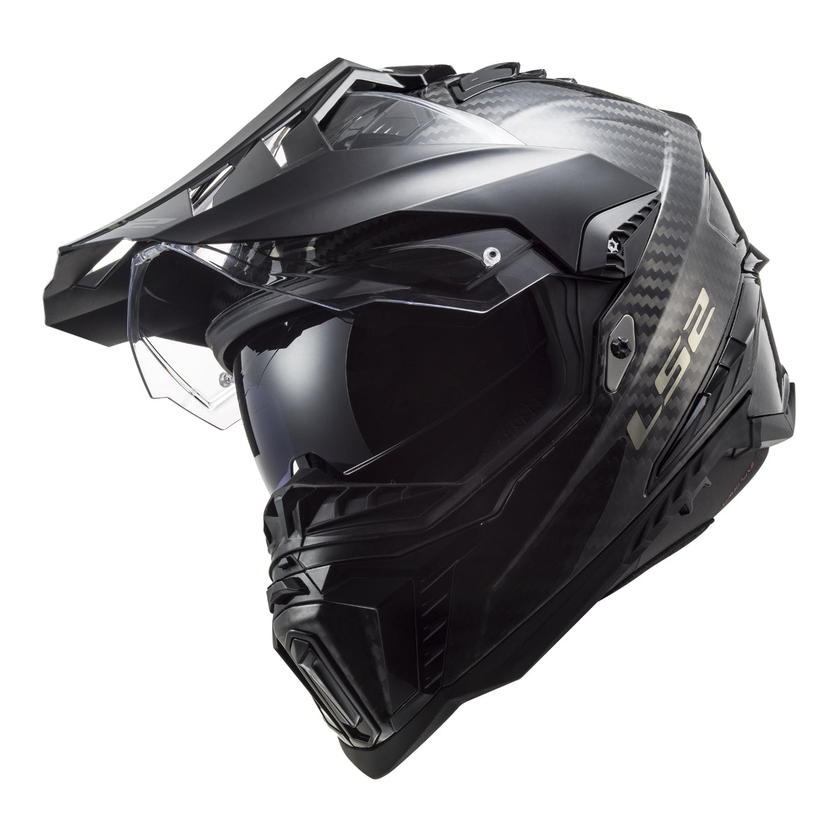 LS2 MX701 Explorer Carbon Helmet - Gloss Carbon