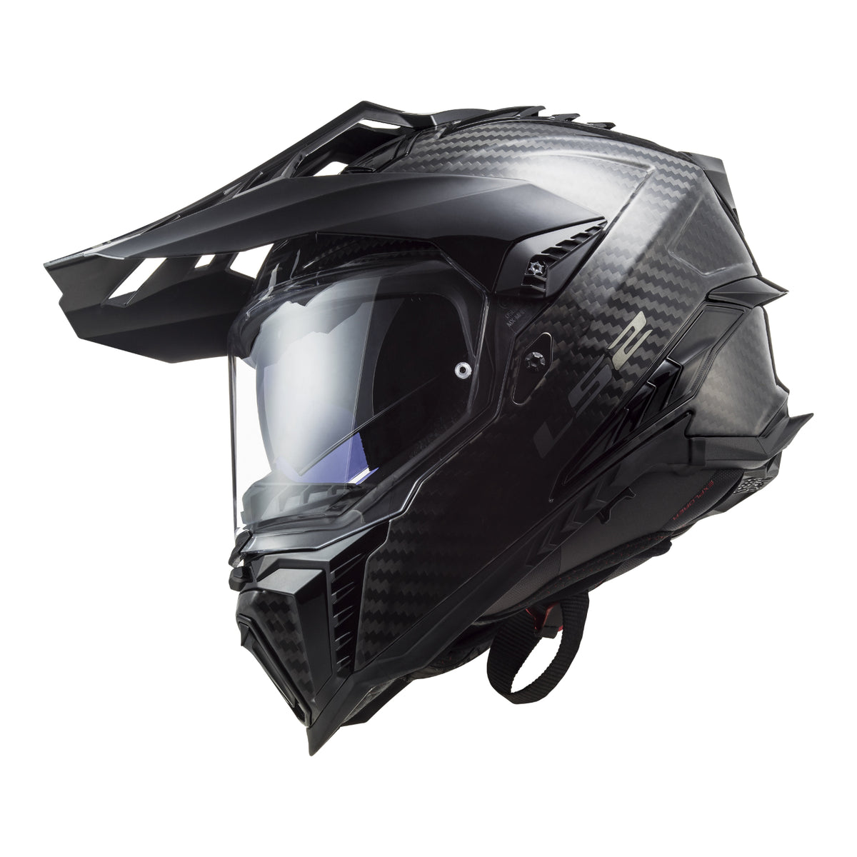LS2 MX701 Explorer Carbon Helmet - Gloss Carbon
