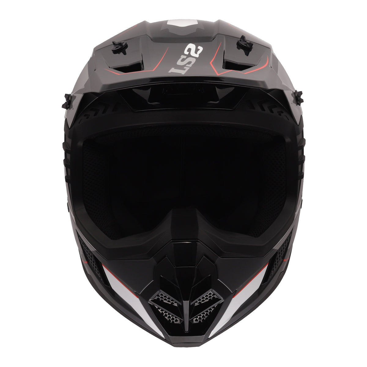 LS2 MX706 COZ Arched Helmet - Black / Silver / Titanium