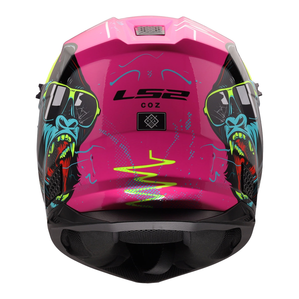 LS2 MX706J COZ Gorilla Junior Helmet - Gloss Purple